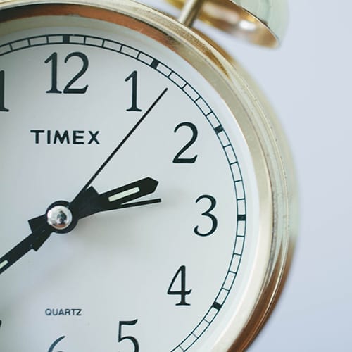 Clock closeup - Business Tax Page