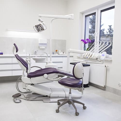 Dental image - empty dentist chair in a consultancy office