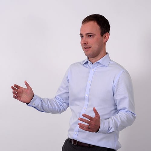 Nicholas Harris - Waist shot with grey background