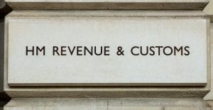 hm revenue & customs stone sign