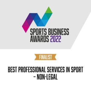 Logo for Sports Business Awards, Finalist Best Professional Services in Spots - Non-Legal